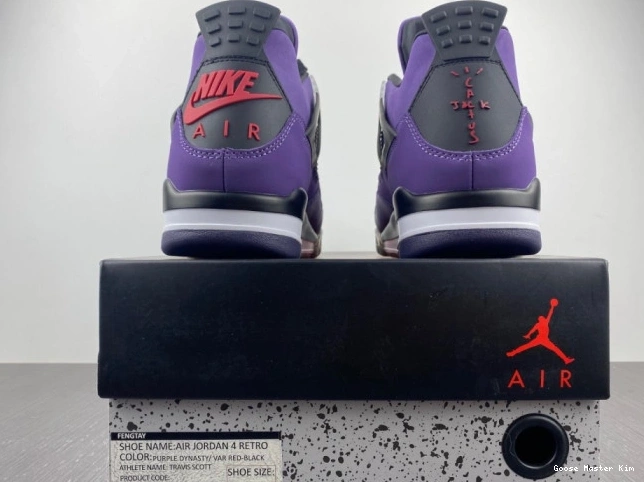 766296 FAMILY) LN4 AND PURPLE 4 JORDAN RETRO (FRIENDS SCOTT TRAVIS 0705